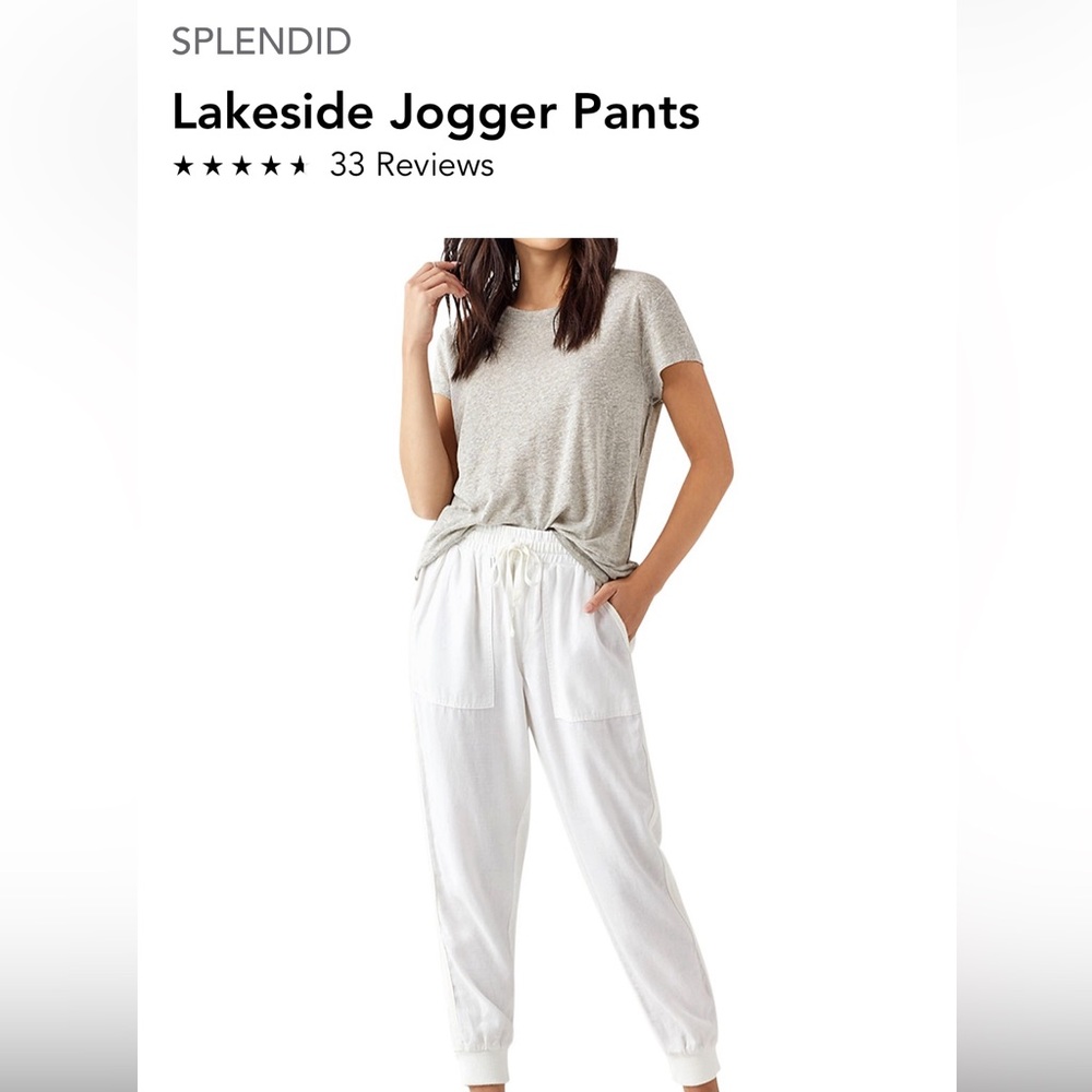 Splendid linen joggers NWT S
